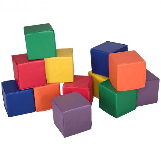 12 pcs 8" PU Foam Big Building Blocks for Kids