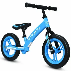 12" Kids No-Pedal Balance Bike with Adjustable Seat-Blue