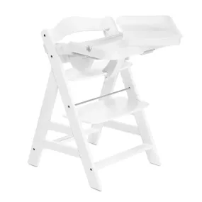 Alpha  Highchair with Tray - White