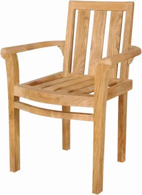 Anderson Teak CHS-011A Classic Stackable Armchair, Set of 4