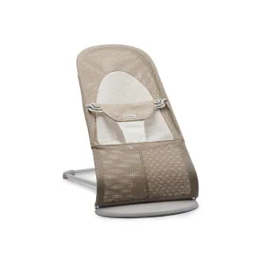 BabyBjorn Balance Soft Mesh Baby Bouncer - Grey Frame - Grey Beige