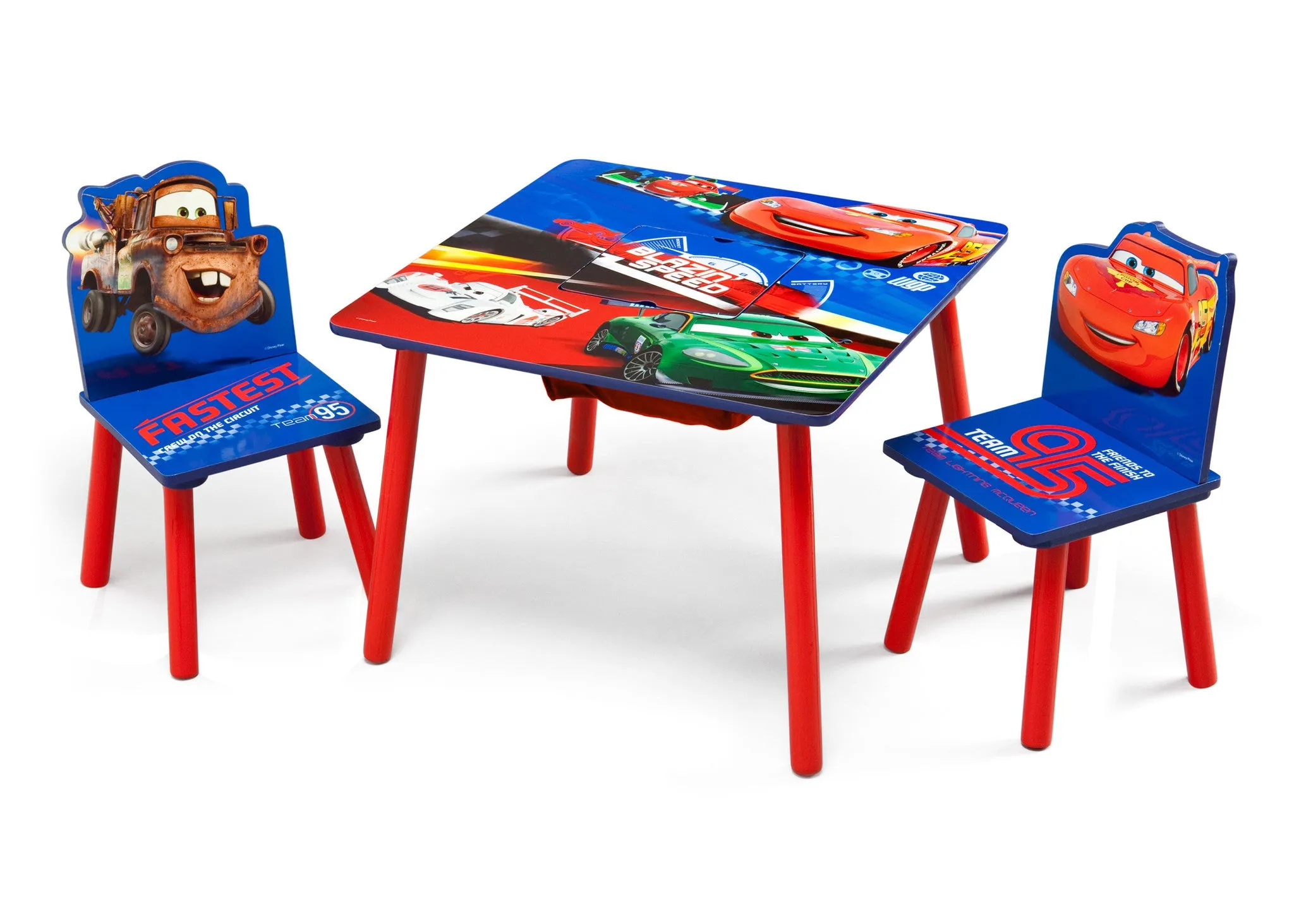 Cars Table & Chair Set with Storage