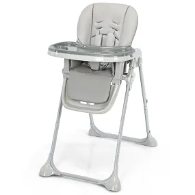 Convertible High Chair with Wheels - Gray