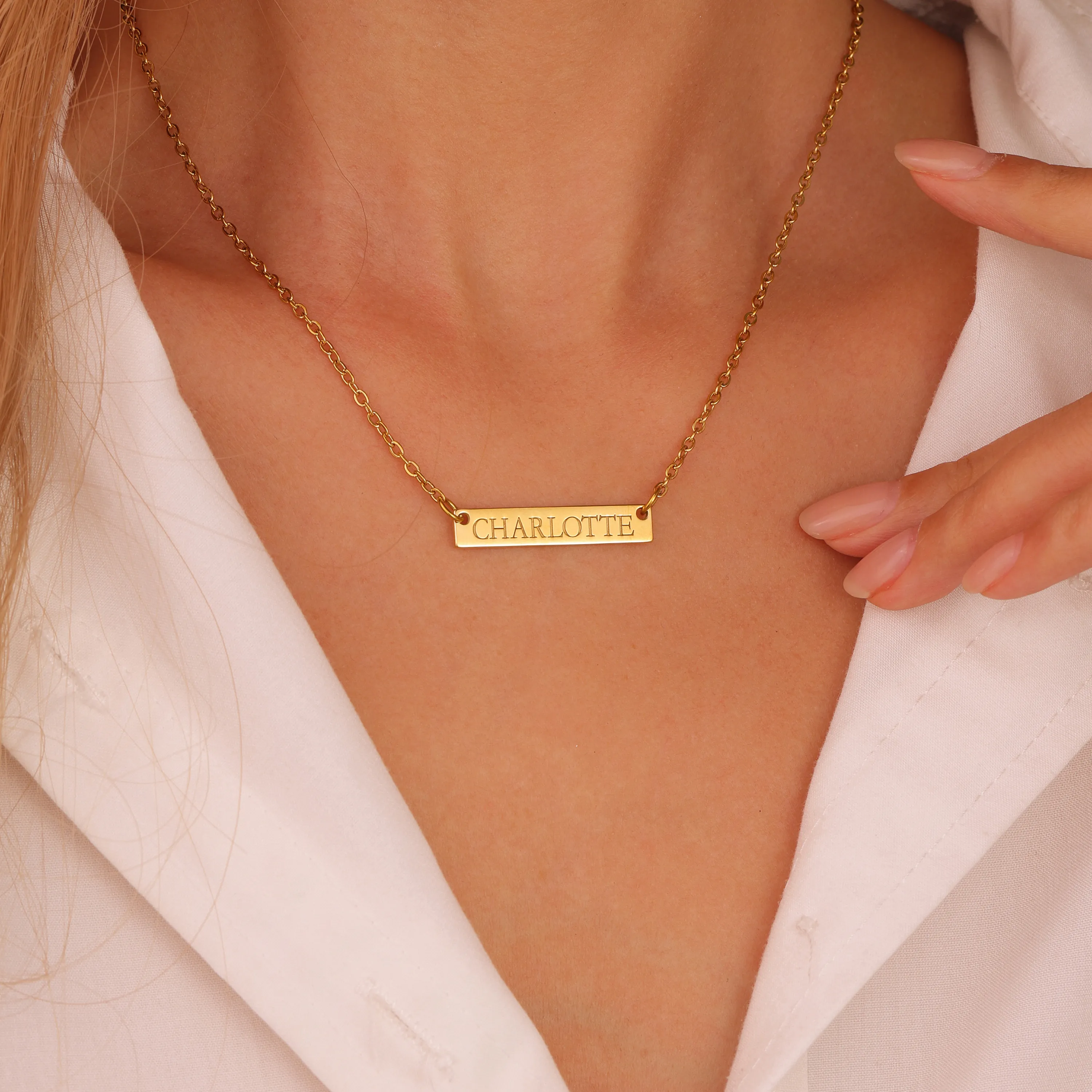 Custom Nameplate Necklace