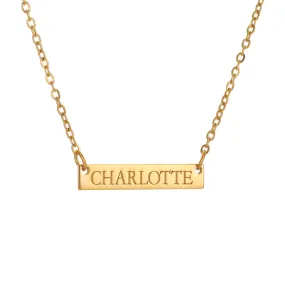 Custom Nameplate Necklace