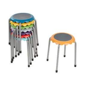 Daisy Stackable Stool Set, Flexible Seating, 8-Piece