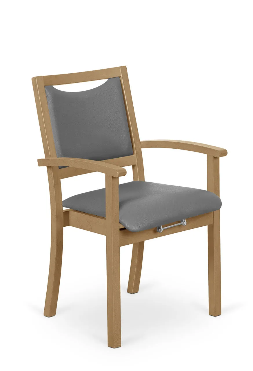 Easy Up 2LiftU Lift Up 68cm Extra Wide Ash Wood Dining Chair