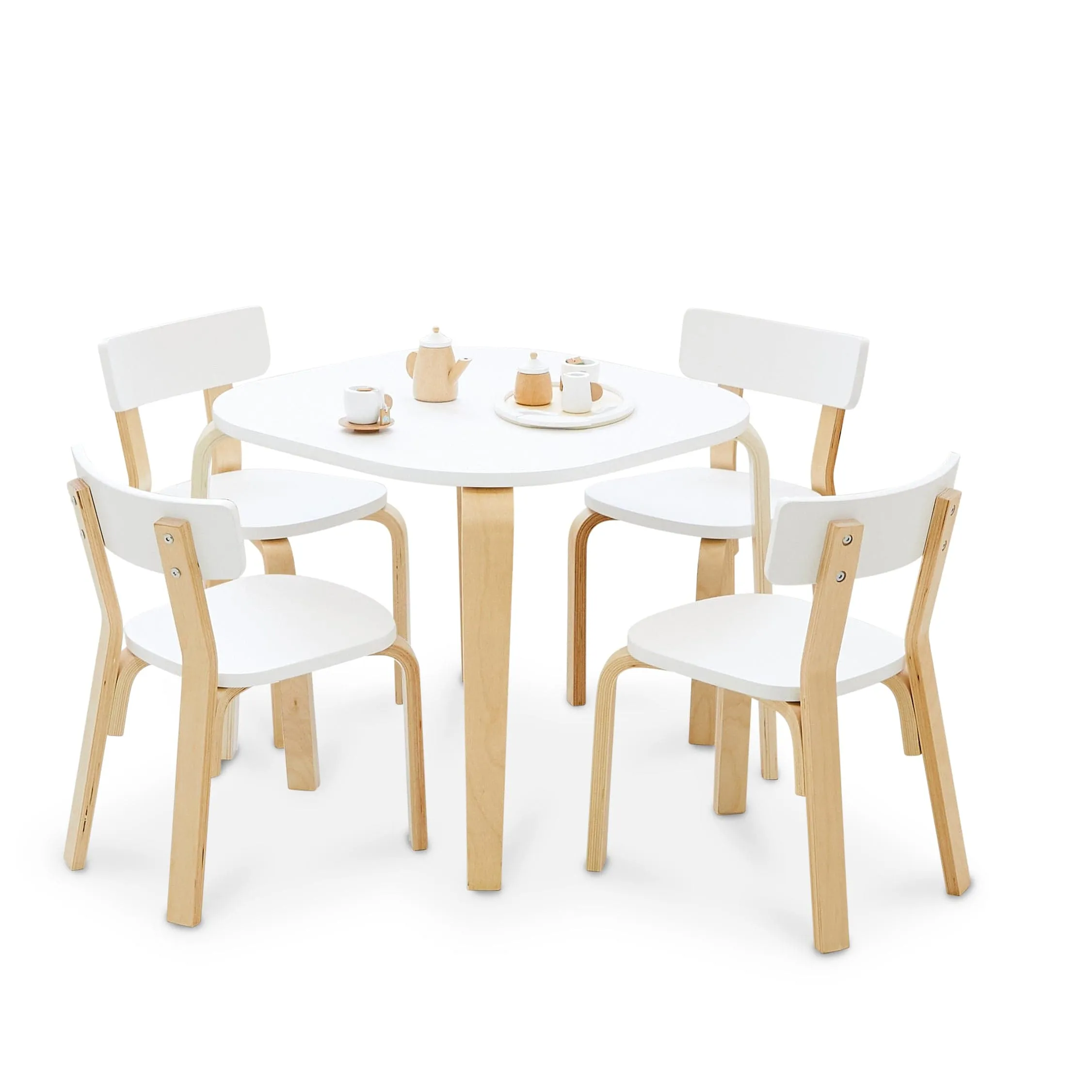 EZRA Square Table & 4 Chair Set