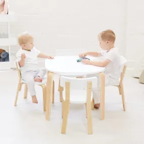 EZRA Square Table & 4 Chair Set