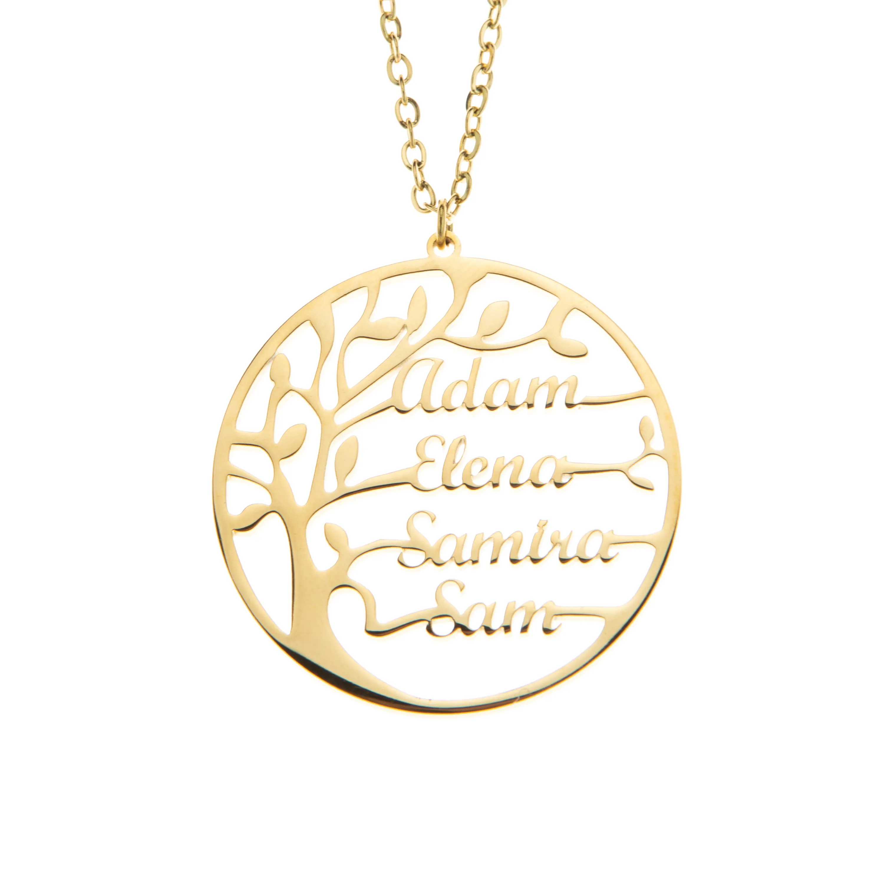 Family Tree of Life Pendant Necklace