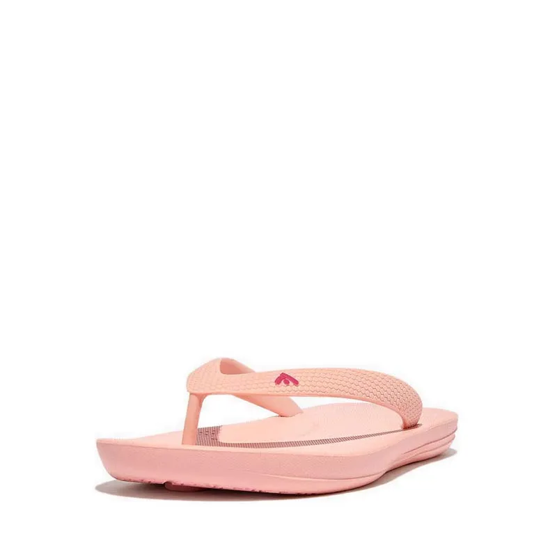 Fitflop Iqushion Kid's Junior Ergonomic Flip-Flops - Pink Salt