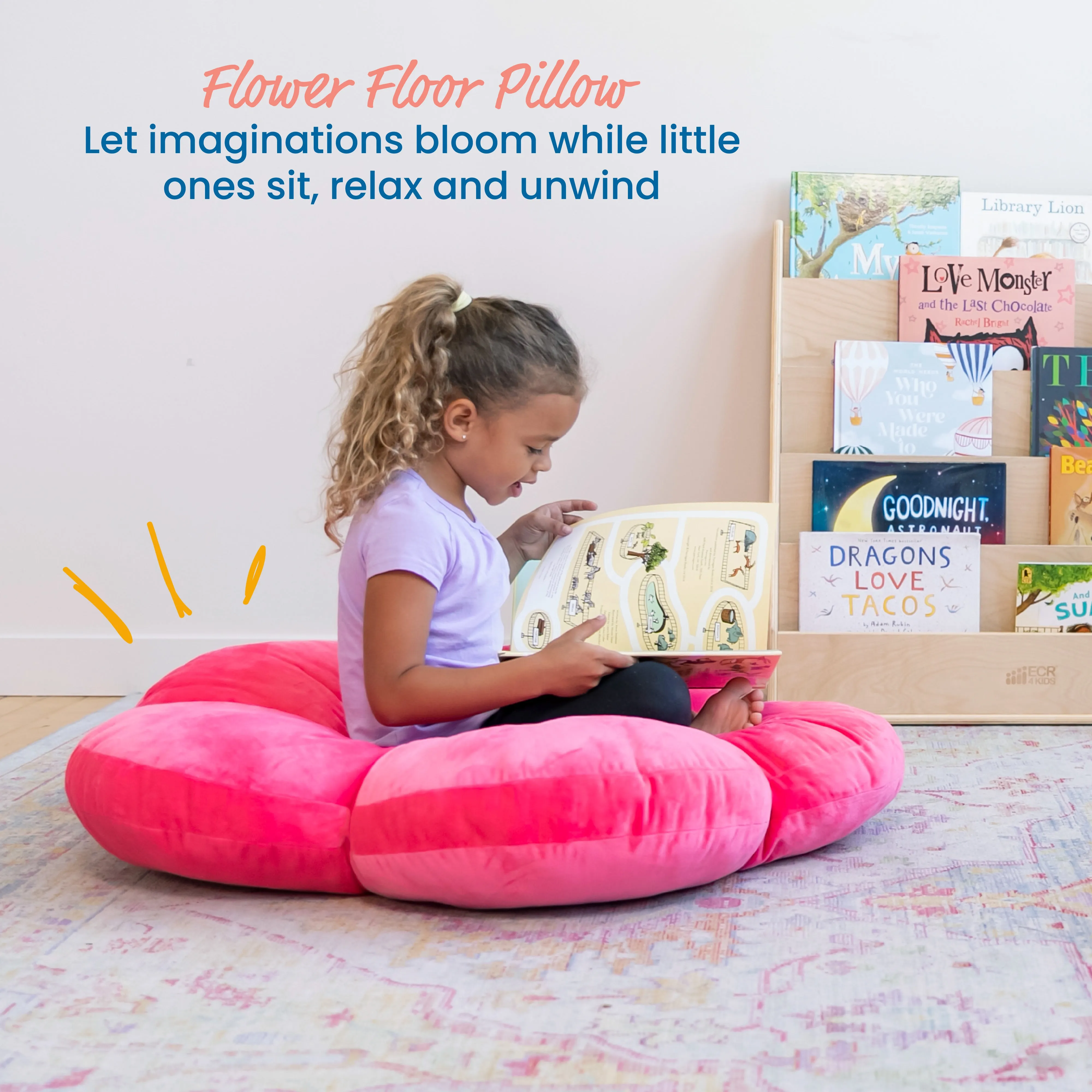 Flower Floor Pillow, Seating Cushion