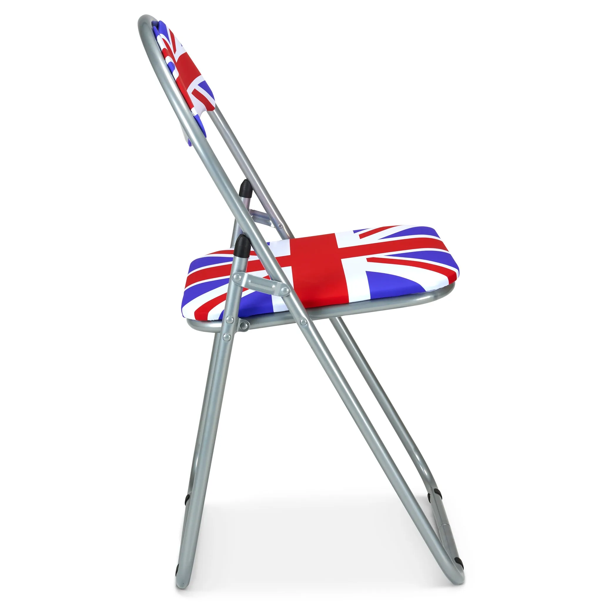 Folding Padded Office Dining Desk Chair - Union Jack