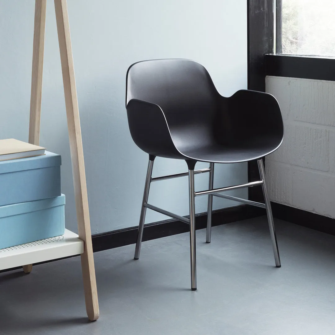 Form Armchair - Metal Legs