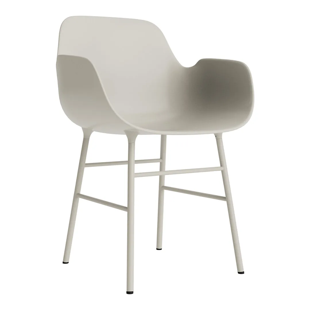 Form Armchair - Metal Legs