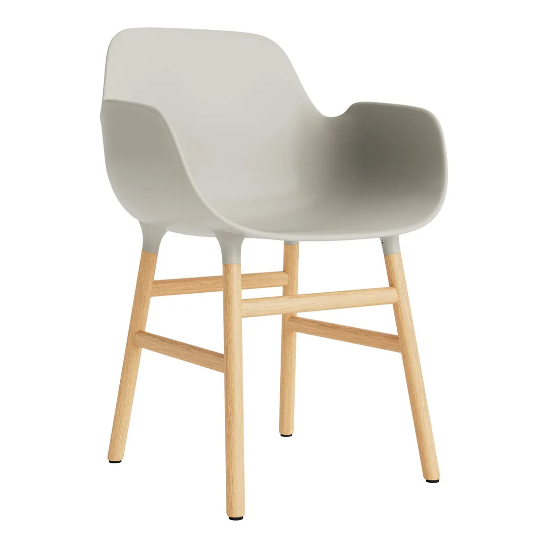 Form Armchair - Wood Legs