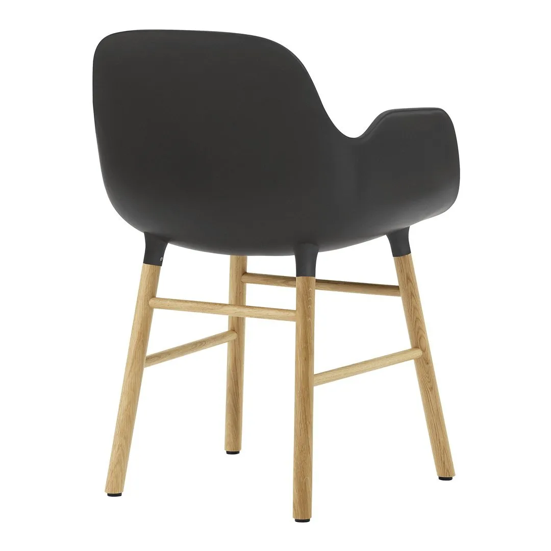 Form Armchair - Wood Legs