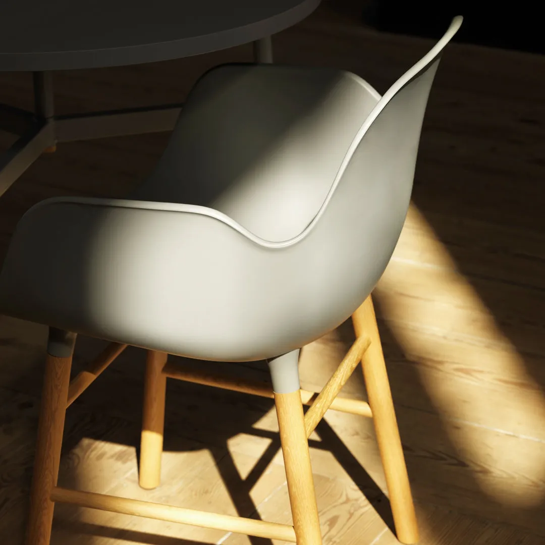 Form Armchair - Wood Legs