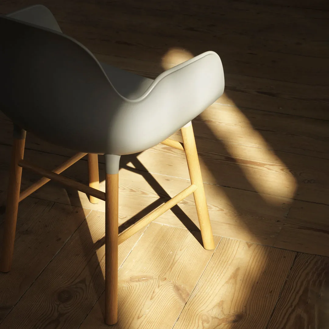 Form Armchair - Wood Legs