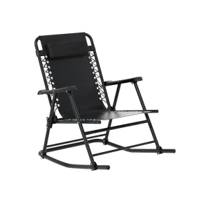 Gardeon Outdoor Rocking Chair Folding Reclining Recliner Patio Furniture Garden