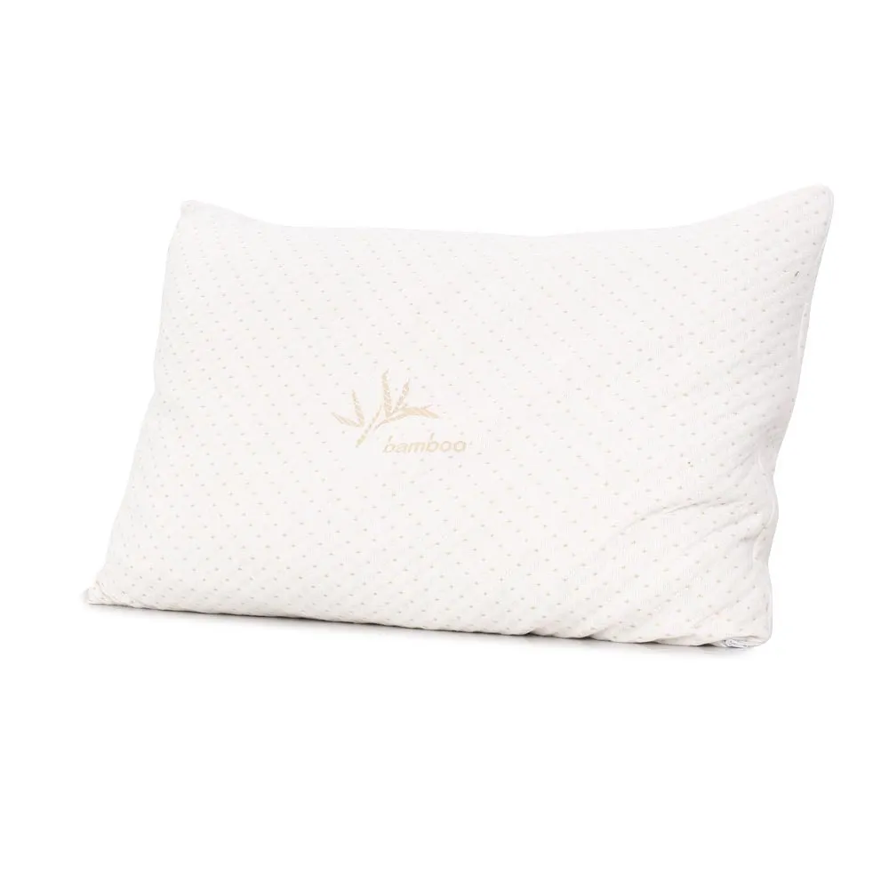 Gel-Infused Memory Foam Pillows, Bamboo Cover, Twin Pack - Giselle Bedding