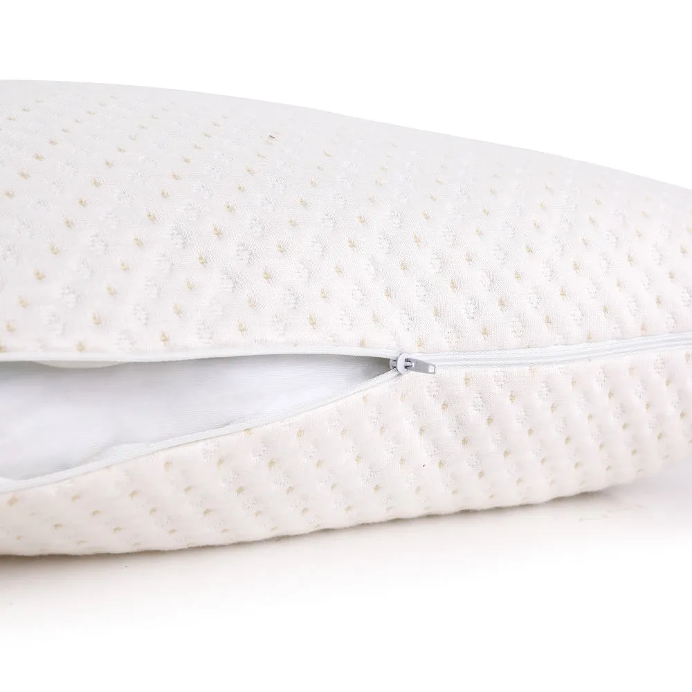 Gel-Infused Memory Foam Pillows, Bamboo Cover, Twin Pack - Giselle Bedding