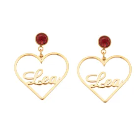 Heart Drop Earrings