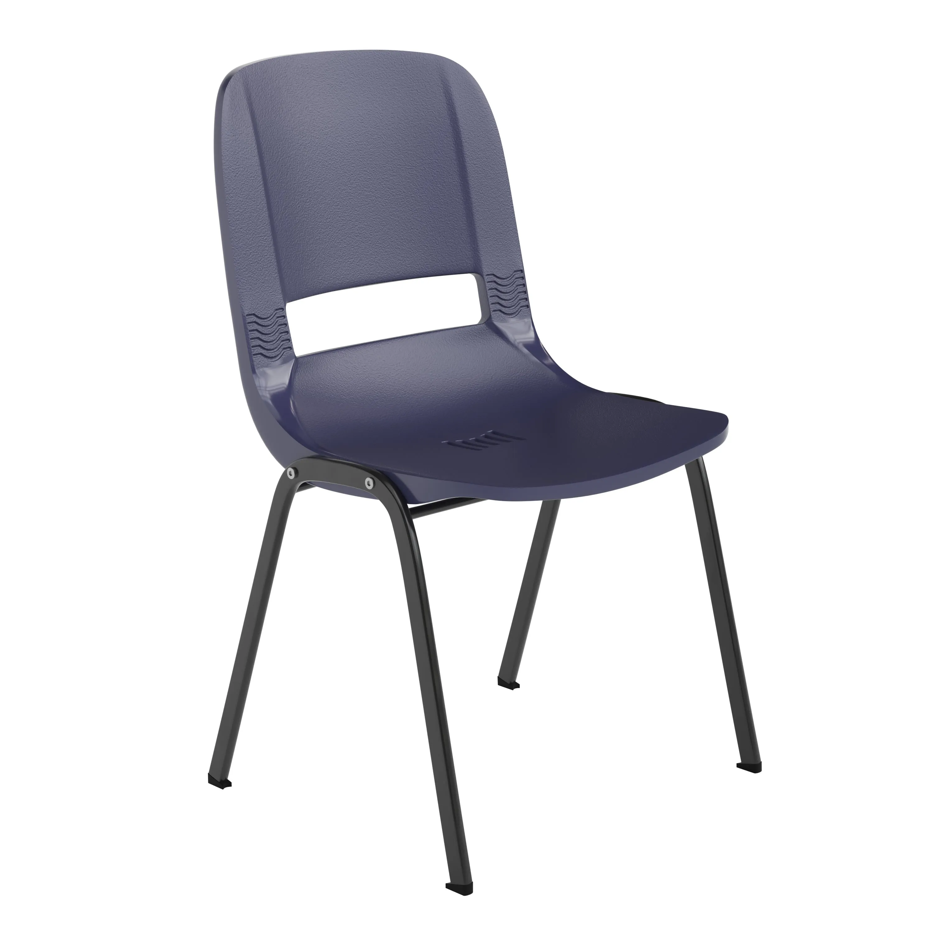 HERCULES Series 661 lb. Capacity Ergonomic Shell Stack Chair with 16'' Seat Height