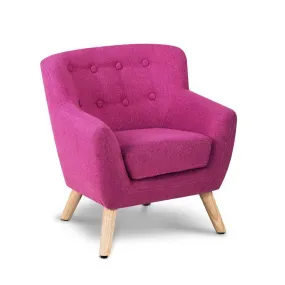 Kids Sofa Armchair Fabric Furniture Lorraine French Couch Children Pink