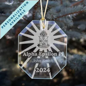 New! AEPi 2024 Personalized Limited Edition Retro Holiday Ornament