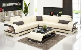 Nexso Modern Leather Sectional