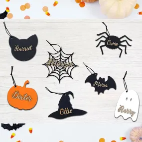 Personalized Halloween Tags, Boo Bag Tags, Custom Halloween Name Tags, Halloween Basket Tags HX04