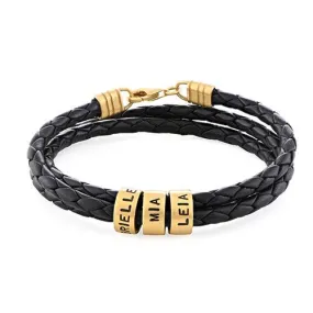 Personalized Leather Men Bracelet