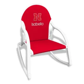 Personalized Nebraska Cornhuskers Rocking Chair