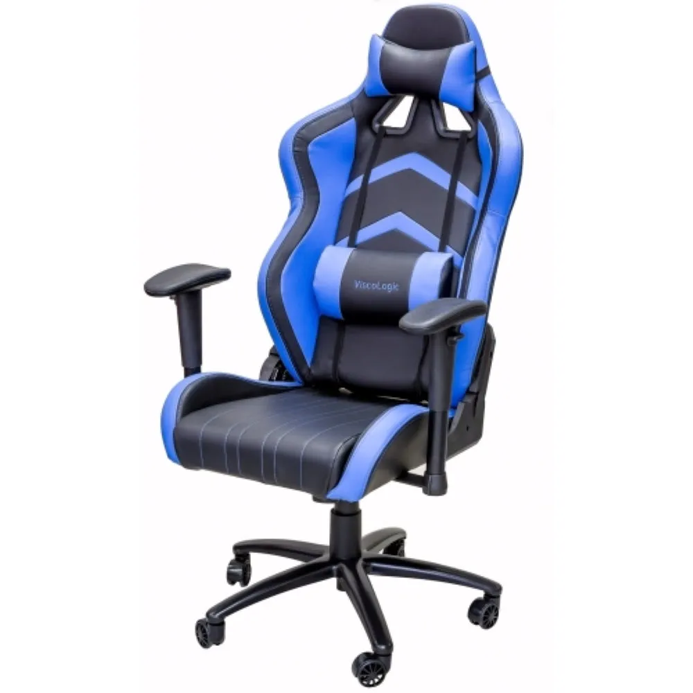 PRO-X SERIES/ 7608 GAMING CHAIR (BLUE & BLACK)