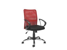 Red Fabric Office Chair