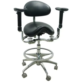 Saddle Chair with Swing-out Armrests/Elbow Supports