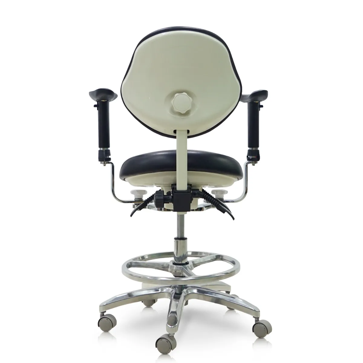 Saddle Chair with Swing-out Armrests/Elbow Supports