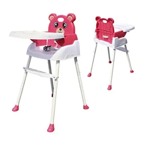 Safe-O-Kid- Feeding High Chair, Weight Up to 15 Kgs-Red