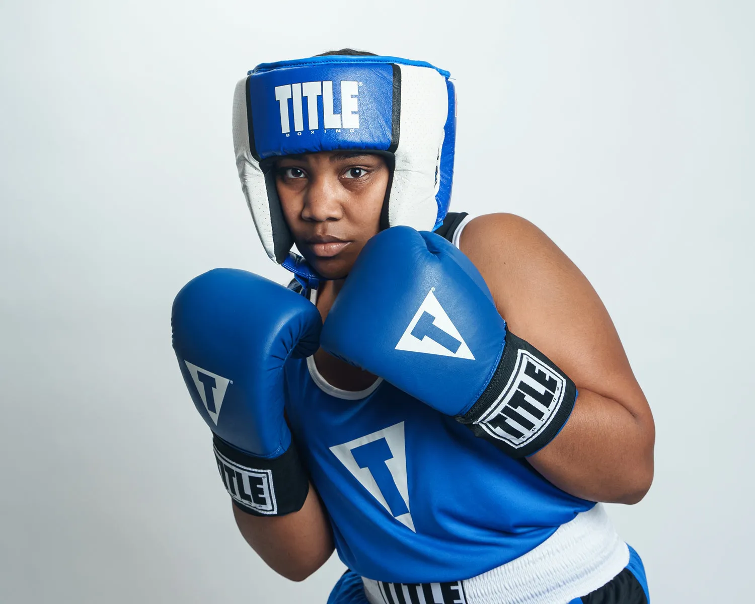 TITLE Boxing Aerovent Elite USA Boxing Competition Headgear – Open Face