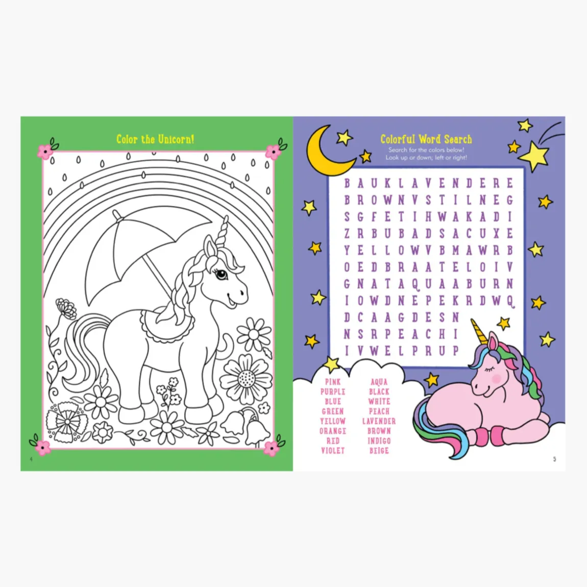 Unicorn Activity Book