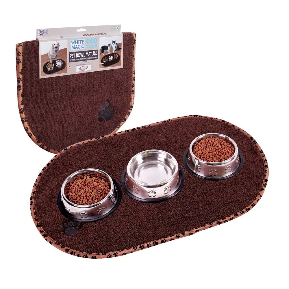 White Magic Pet Bowl Mat