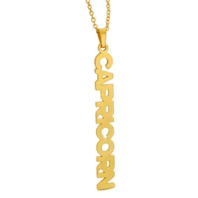 Zodiac Name Necklace - Capricorn