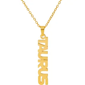 Zodiac Name Necklace - Taurus